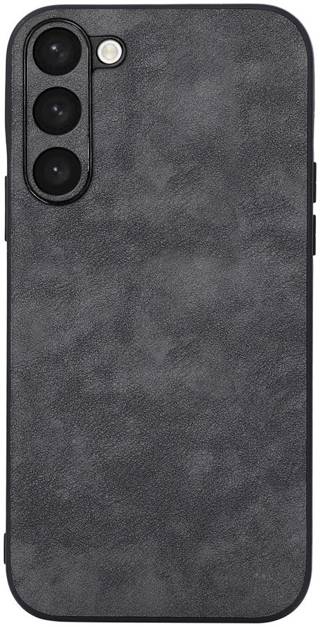 Samsung Galaxy S23 Plus Hoesje Kunstleer Back Cover Zwart afbeelding 1