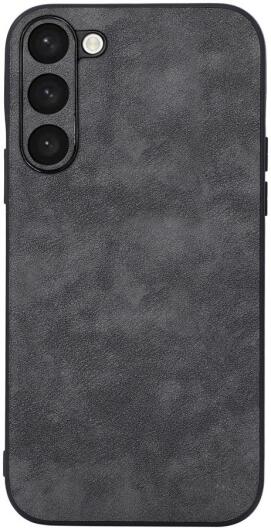 Samsung Galaxy S23 Plus Hoesje Kunstleer Back Cover Zwart afbeelding 1