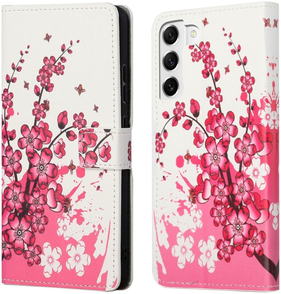 Samsung Galaxy S23 Hoesje Portemonnee Book Case Blossom Print afbeelding 6