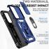 Samsung Galaxy S23 Hoesje met Camera Slider en Kickstand Ring Blauw afbeelding 9