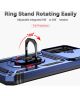 Samsung Galaxy A14 Hoesje met Magnetische Kickstand Ring Blauw