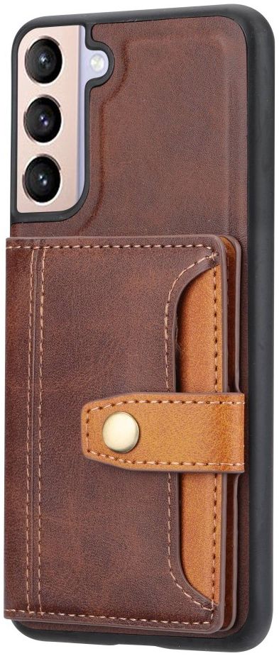 Samsung Galaxy S23 Plus Hoesje Kaarthouder Back Cover Bruin afbeelding 1