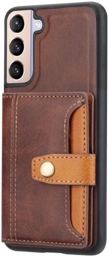 Samsung Galaxy S23 Plus Hoesje Kaarthouder Back Cover Bruin afbeelding 1