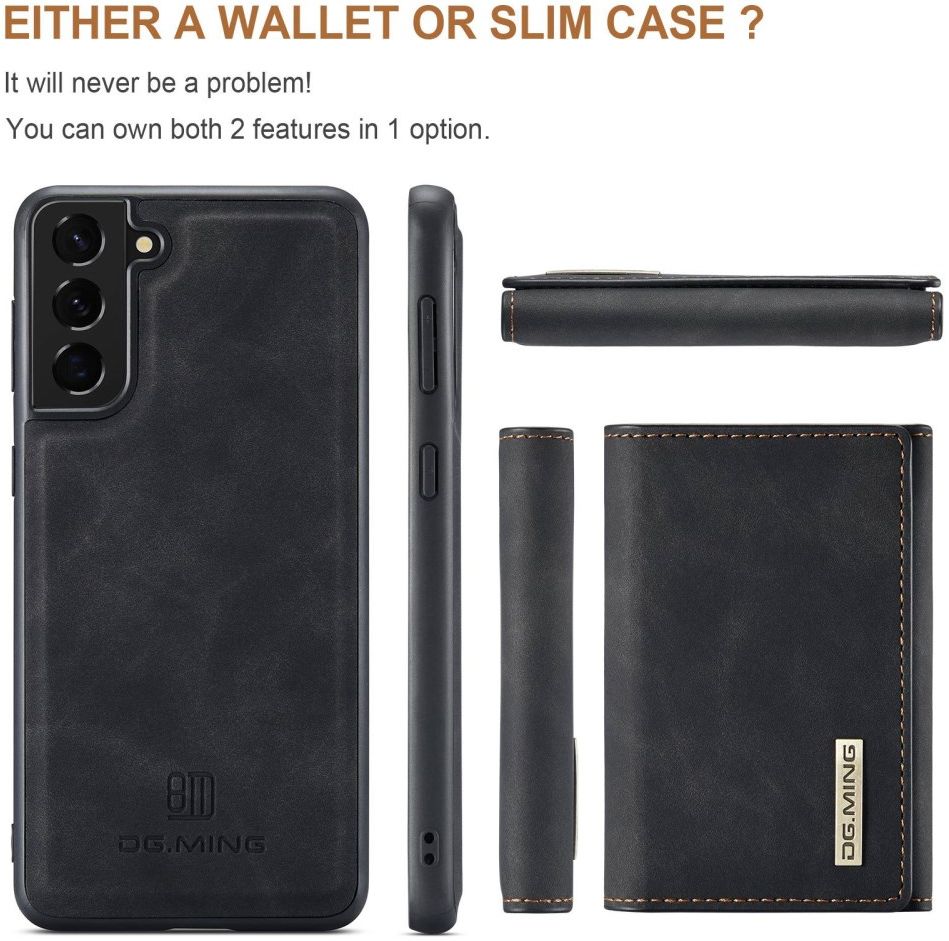 Samsung Galaxy S23 Plus Hoesje met Magnetische Kaarthouder Zwart afbeelding 12
