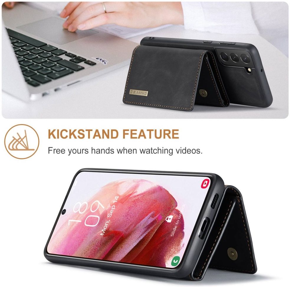Samsung Galaxy S23 Plus Hoesje met Magnetische Kaarthouder Zwart afbeelding 11