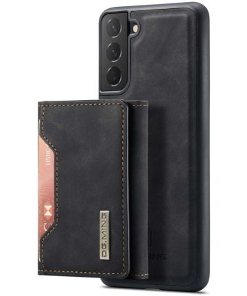 Samsung Galaxy S23 Hoesje met Magnetische Kaarthouder Zwart Hoesjes