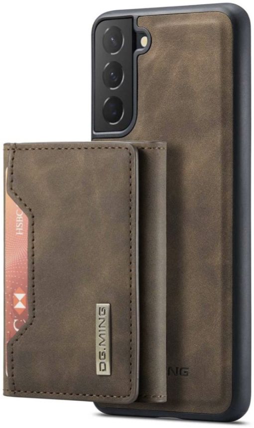 Samsung Galaxy S23 Hoesje met Magnetische Kaarthouder Bruin afbeelding 1