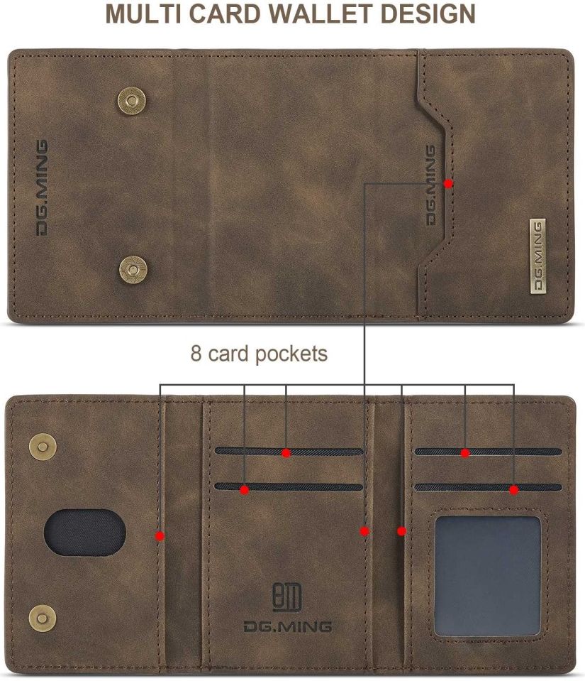 Samsung Galaxy S23 Hoesje met Magnetische Kaarthouder Bruin afbeelding 10