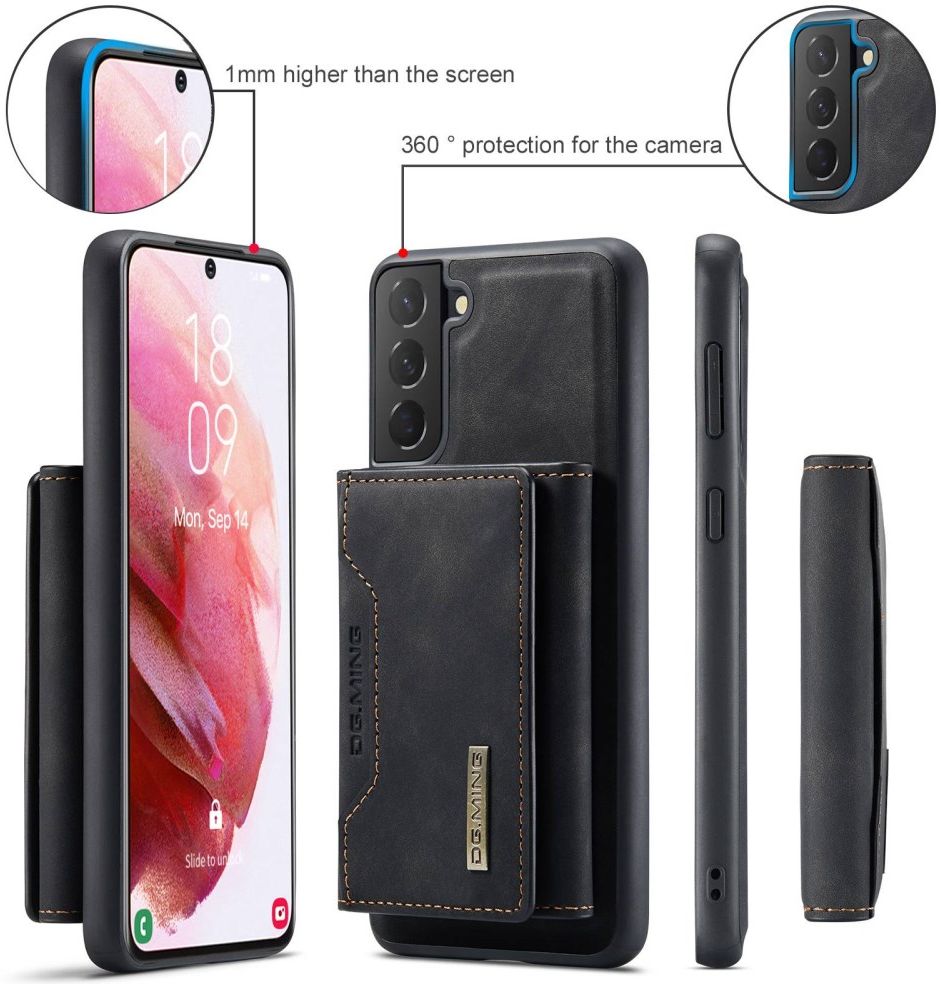 Samsung Galaxy S23 Plus Hoesje Magnetische Kaarthouder Zwart afbeelding 14