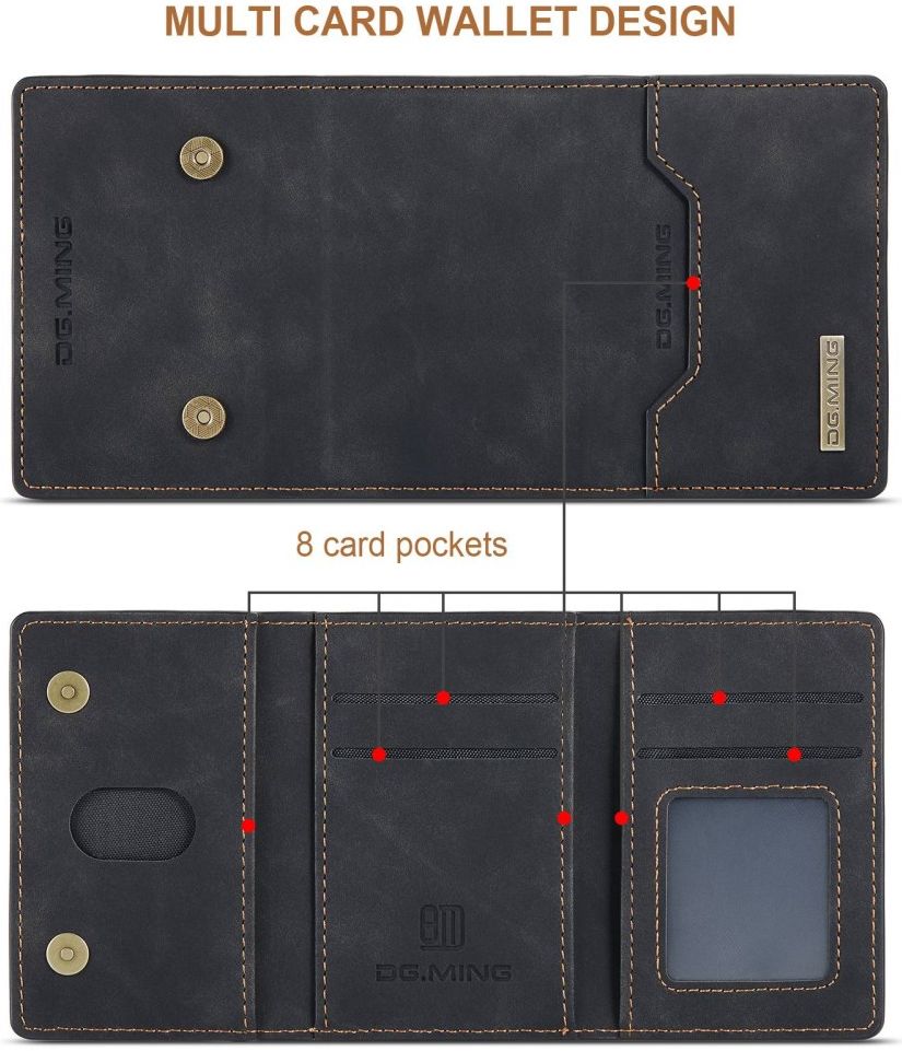 Samsung Galaxy S23 Plus Hoesje Magnetische Kaarthouder Zwart afbeelding 6