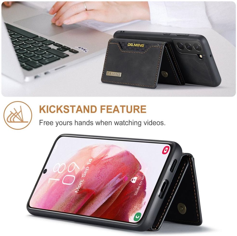 Samsung Galaxy S23 Plus Hoesje Magnetische Kaarthouder Zwart afbeelding 10
