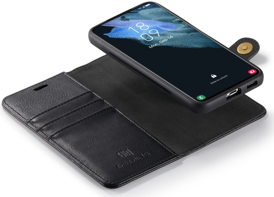 DG Ming Samsung Galaxy S23 Hoesje 2-in-1 Book Case en Back Cover Zwart afbeelding 4