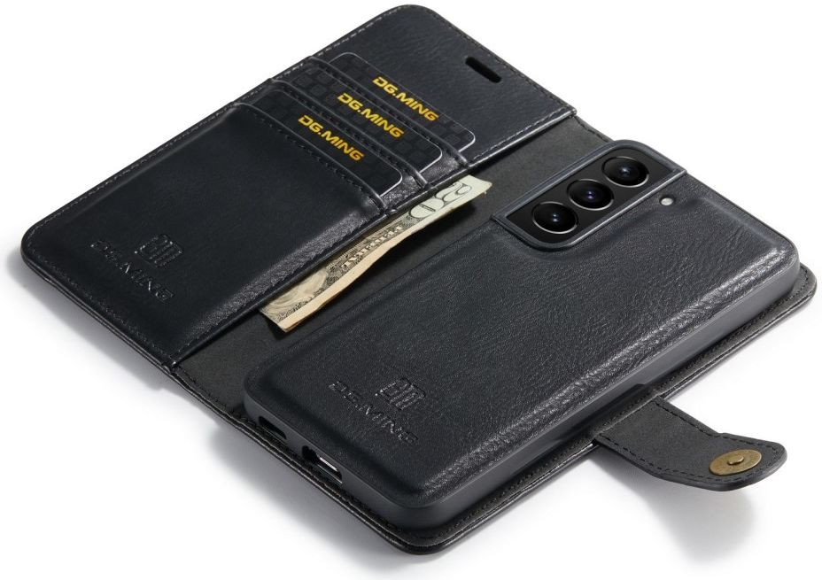 DG Ming Samsung Galaxy S23 Hoesje 2-in-1 Book Case en Back Cover Zwart afbeelding 7