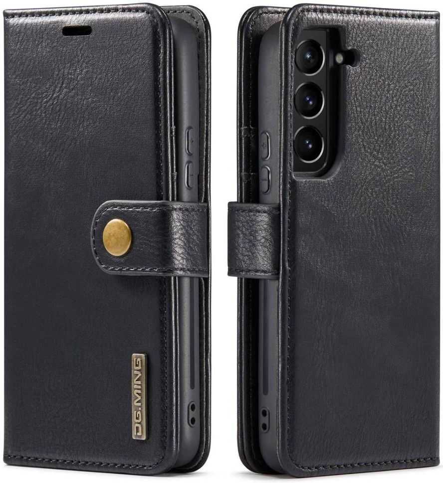 DG Ming Samsung Galaxy S23 Hoesje 2-in-1 Book Case en Back Cover Zwart afbeelding 9