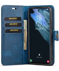 DG Ming Samsung Galaxy S23 Hoesje 2-in-1 Book Case en Back Cover Blauw