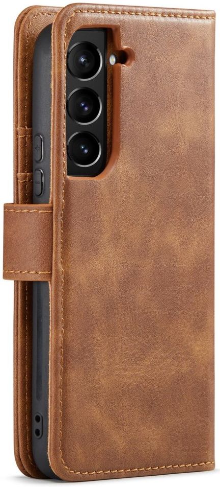 DG Ming Samsung Galaxy S23 Hoesje 2-in-1 Book Case en Back Cover Bruin afbeelding 2