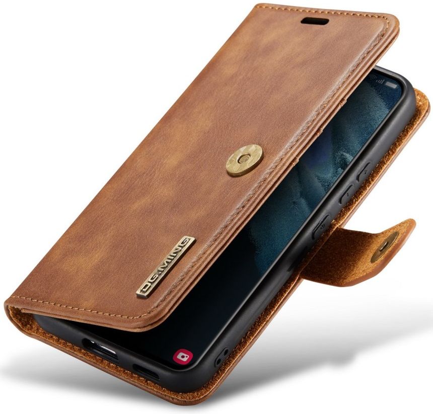 DG Ming Samsung Galaxy S23 Hoesje 2-in-1 Book Case en Back Cover Bruin afbeelding 7
