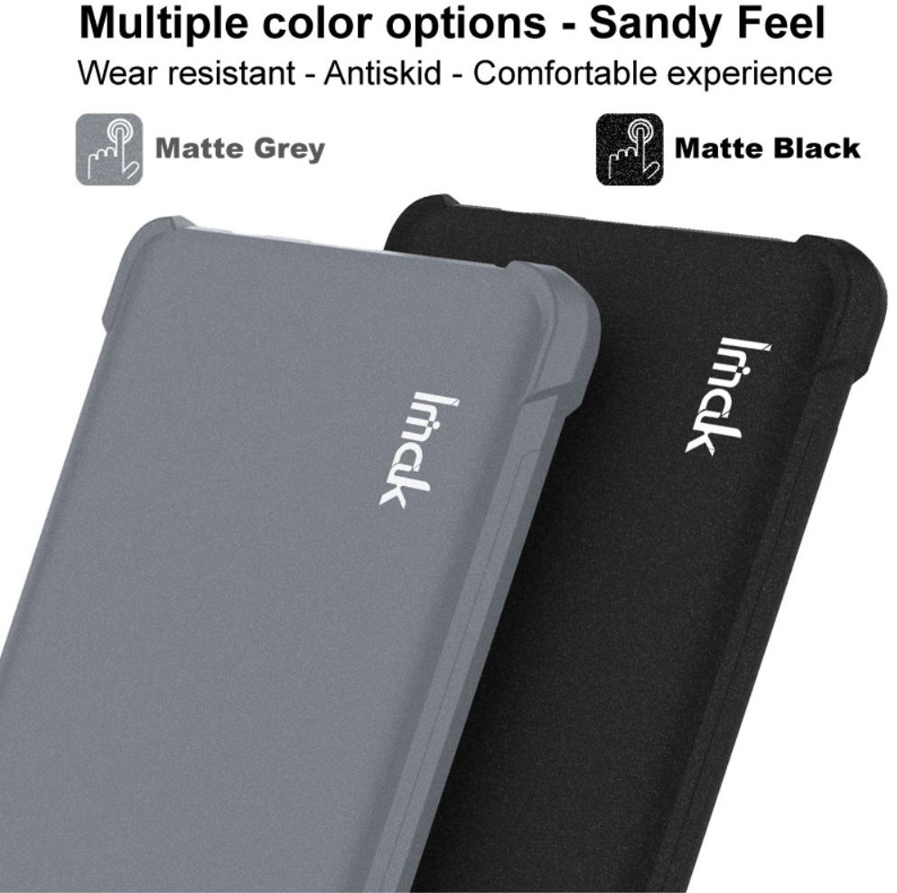 IMAK Samsung Galaxy A04 Hoesje Schokbestendig TPU Matte Zwart afbeelding 6