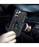 Samsung Galaxy S23 Hoesje Magnetische Kickstand met Ring Zwart