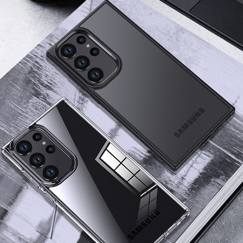 Samsung Galaxy S23 Ultra Hoesje Schokbestendig Back Cover Matte Zwart afbeelding 7
