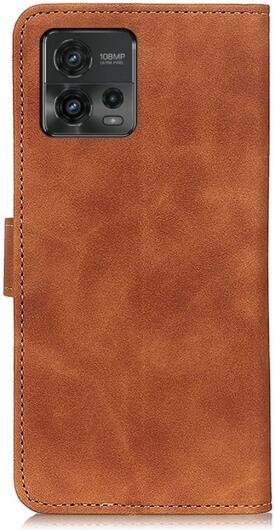 KHAZNEH Motorola  Moto G72 Hoesje Retro Wallet Book Case Bruin afbeelding 5