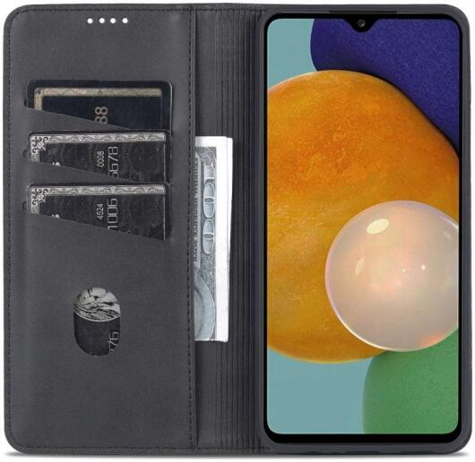 AZNS Samsung Galaxy A14 Hoesje Wallet Book Case Kunstleer Zwart afbeelding 1