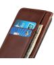 Nokia X30 Hoesje Wallet Book Case Kunstleer Bruin