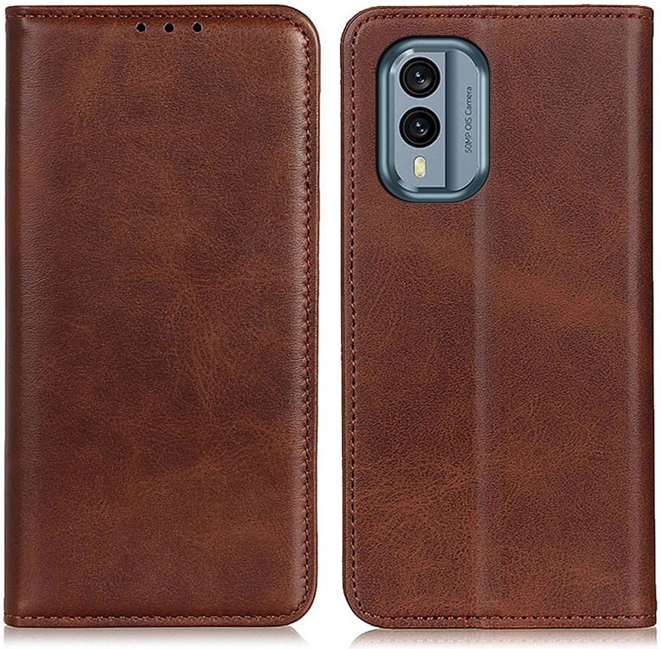 Nokia X30 Hoesje Wallet Book Case Kunstleer Bruin | GSMpunt.nl