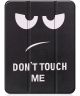 Apple iPad 10.9 (2022) Hoes Tri-Fold Don't Touch Me Print