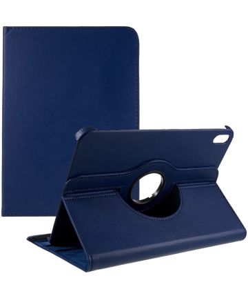 Apple iPad 10.9 (2022) Hoes 360° Draaibare Book Case Blauw Hoesjes