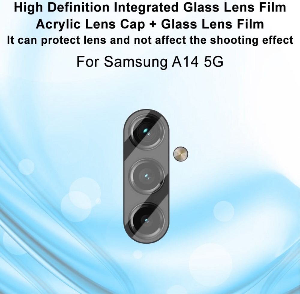 Imak Samsung Galaxy A14 5G Camera Lens Protector + Lens Cap Clear afbeelding 6