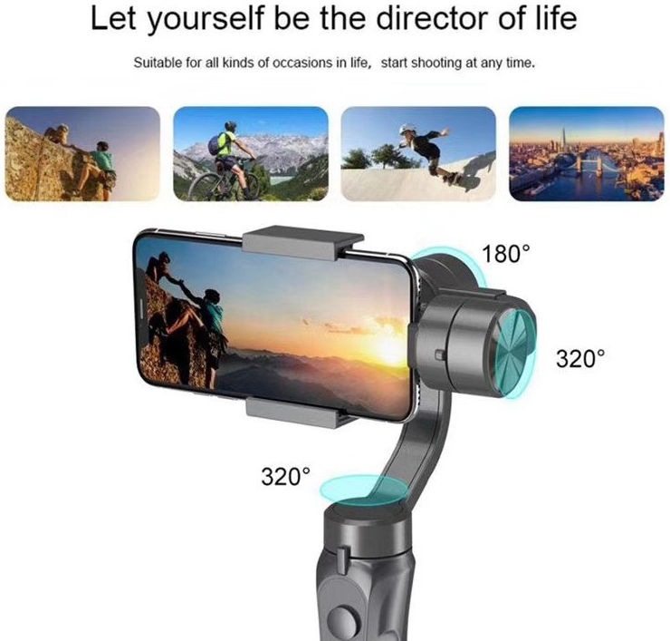 3-Axis Gimbal voor Smartphones tot 6 Inch Anti-Shake Stabilisator afbeelding 6