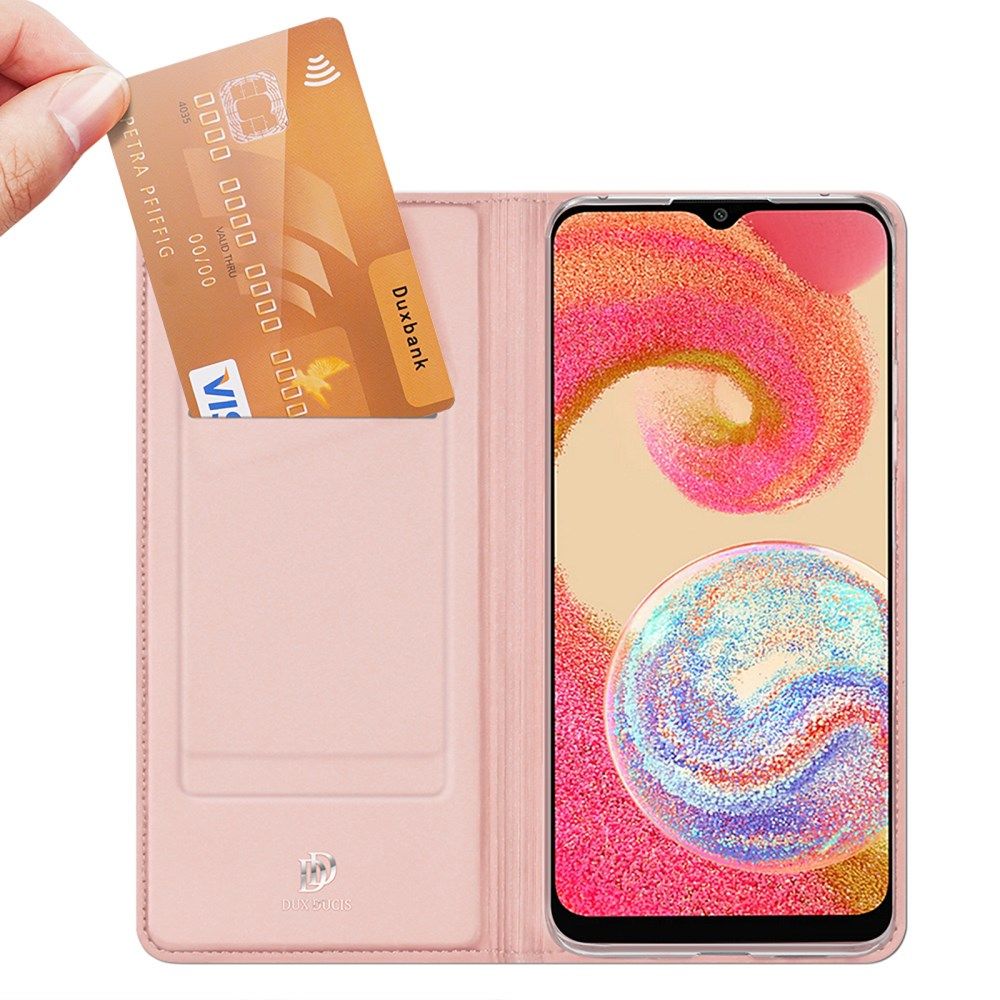 Dux Ducis Skin Pro Samsung Galaxy A04e Hoesje Portemonnee Roze afbeelding 2