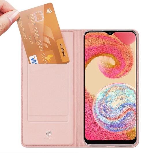 Dux Ducis Skin Pro Samsung Galaxy A04e Hoesje Portemonnee Roze afbeelding 2