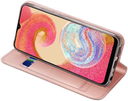Dux Ducis Skin Pro Samsung Galaxy A04e Hoesje Portemonnee Roze afbeelding 5
