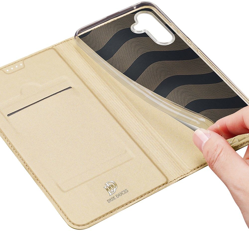 Dux Ducis Skin Pro Samsung Galaxy A54 Hoesje Portemonnee Goud afbeelding 4