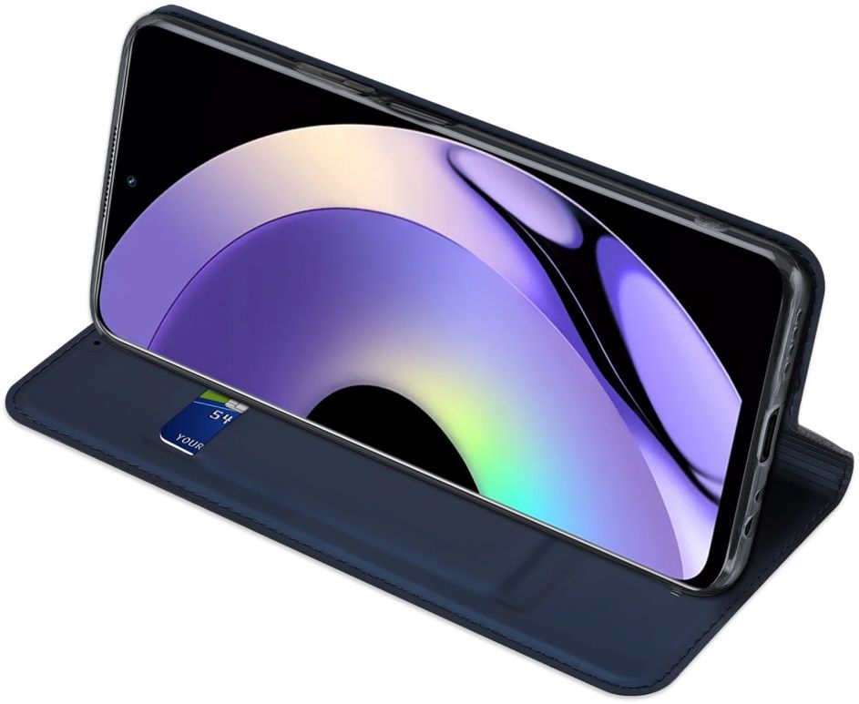 Dux Ducis Skin Pro Realme 10 Pro Hoesje Portemonnee Book Case Blauw afbeelding 5