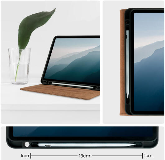 Rosso Element Apple iPad 11 (2025) / 10.9 (2022) Hoes Book Case Bruin afbeelding 5