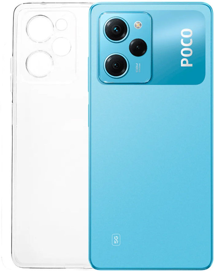 Xiaomi Redmi Note 12 Pro / Poco X5 Pro Hoesje Dun TPU Transparant afbeelding 1