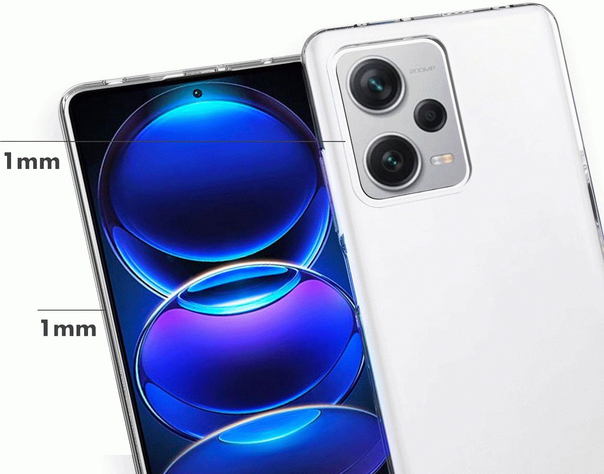 Xiaomi Redmi Note 12 Pro Plus Hoesje Dun TPU Back Cover Transparant afbeelding 3