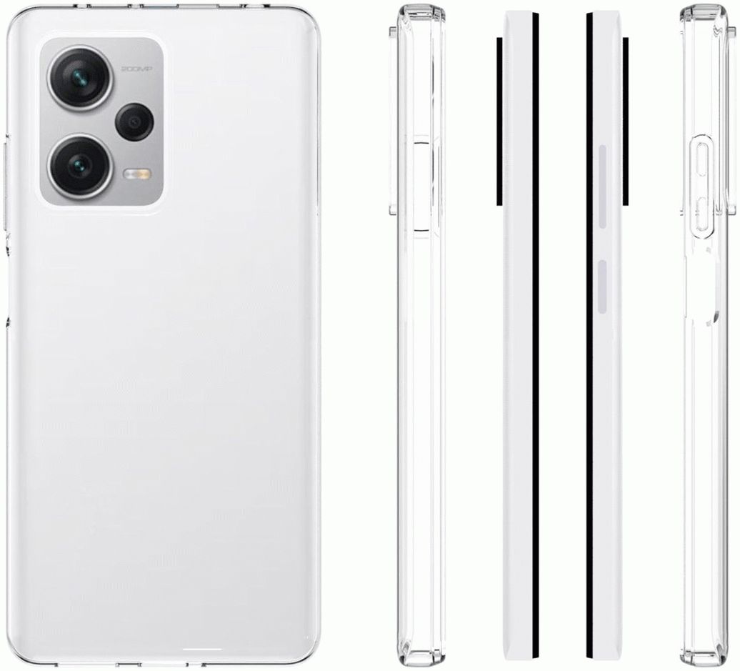 Xiaomi Redmi Note 12 Pro Plus Hoesje Dun TPU Back Cover Transparant afbeelding 4