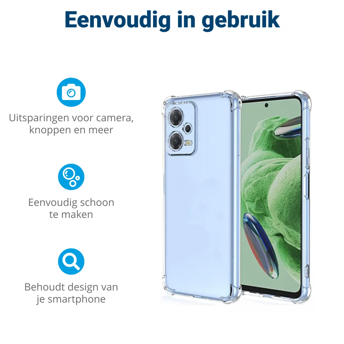 Xiaomi Redmi Note 12 5G/Poco X5 Hoesje Schokbestendig TPU Transparant afbeelding 7
