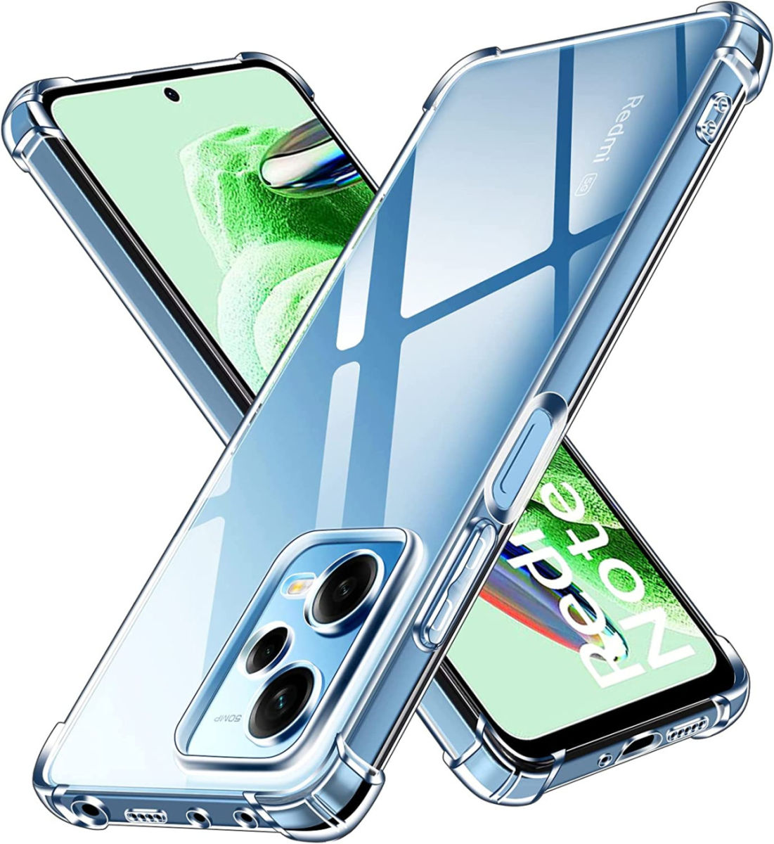 Xiaomi Redmi Note 12 5G/Poco X5 Hoesje Schokbestendig TPU Transparant afbeelding 1