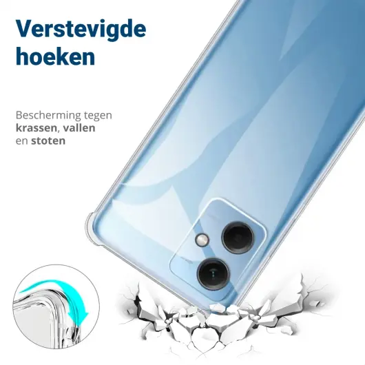 Xiaomi Redmi Note 12 5G/Poco X5 Hoesje Schokbestendig TPU Transparant afbeelding 4