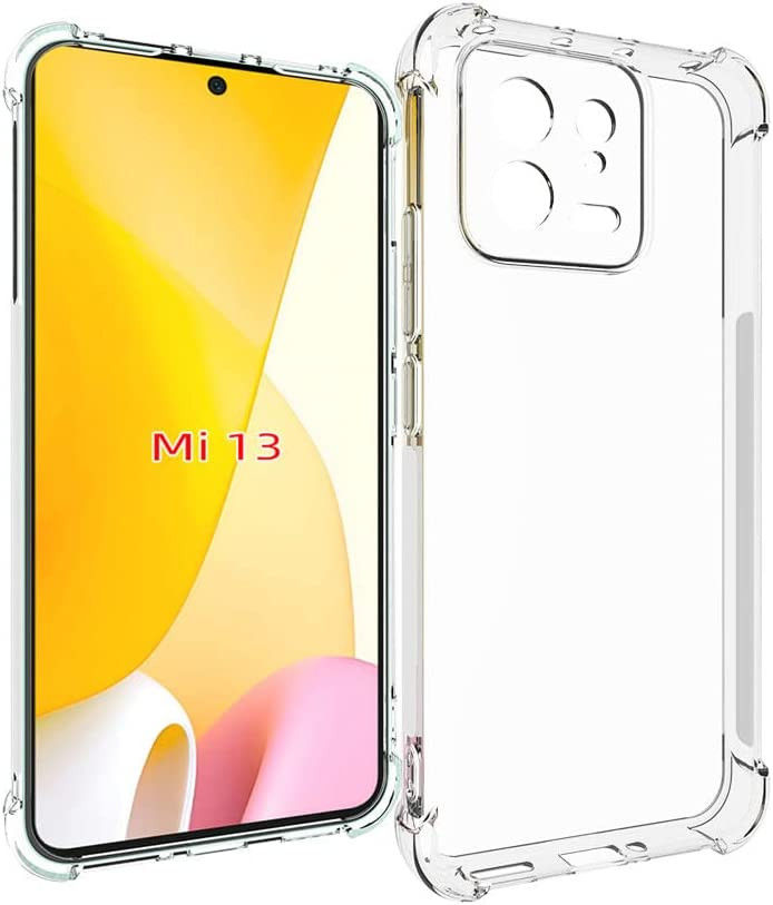 Xiaomi 13 Hoesje Schokbestendig en Dun TPU Back Cover Transparant afbeelding 1