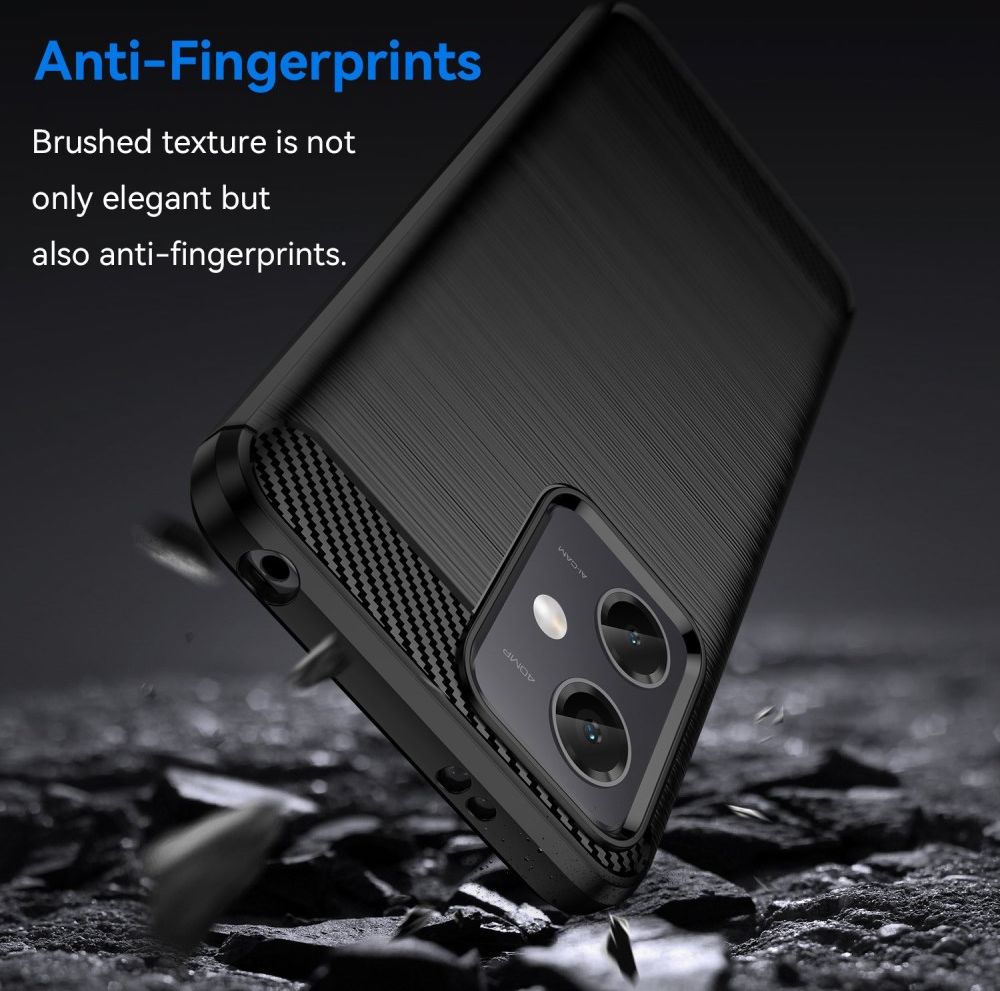 Xiaomi Redmi Note 12 5G/Poco X5 Hoesje Geborsteld TPU Back Cover Zwart afbeelding 4