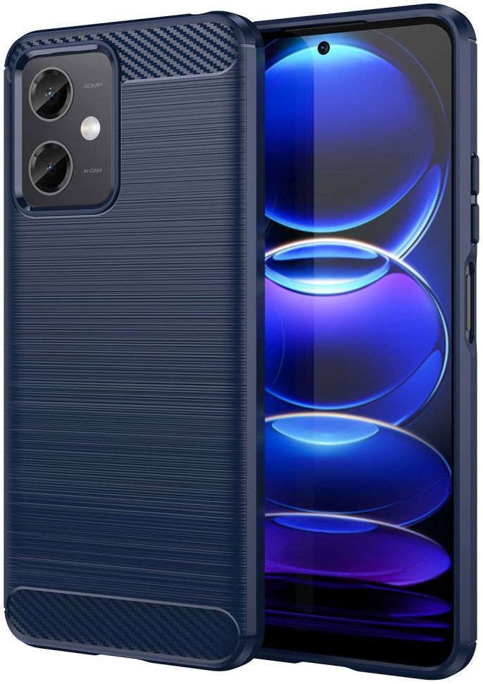 Xiaomi Redmi Note 12 5G/Poco X5 Hoesje Geborsteld TPU Back Cover Blauw afbeelding 1