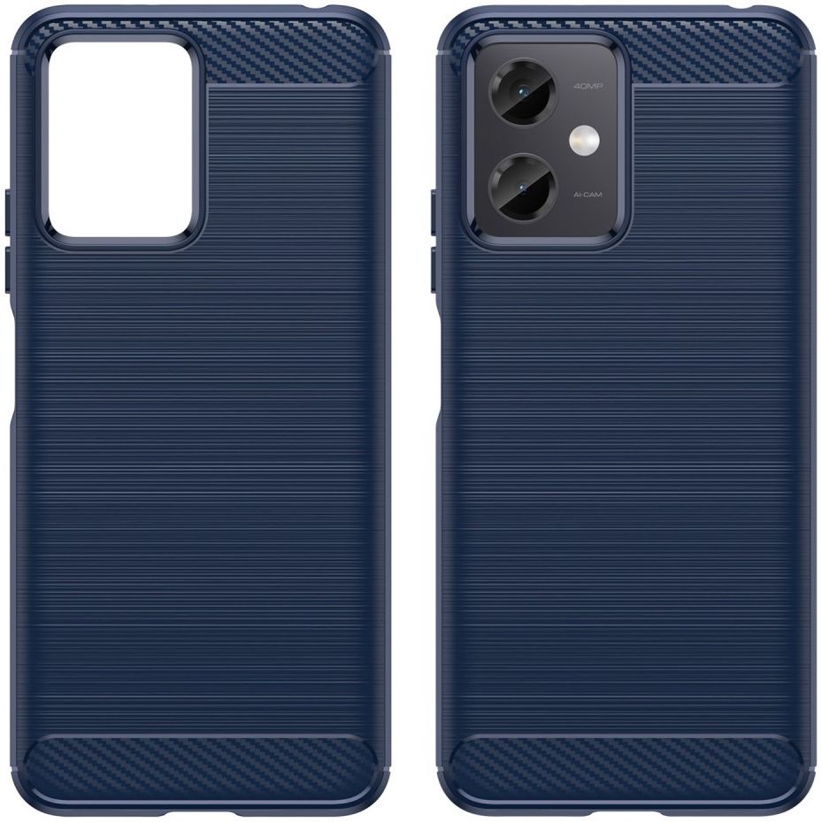 Xiaomi Redmi Note 12 5G/Poco X5 Hoesje Geborsteld TPU Back Cover Blauw afbeelding 2
