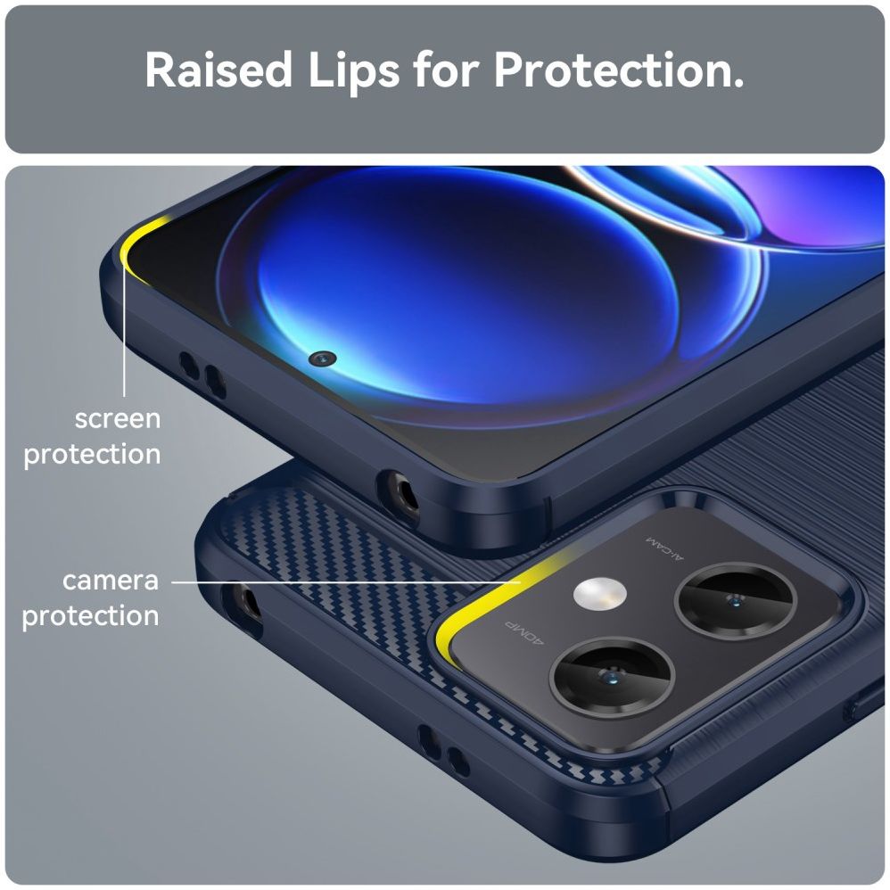 Xiaomi Redmi Note 12 5G/Poco X5 Hoesje Geborsteld TPU Back Cover Blauw afbeelding 7