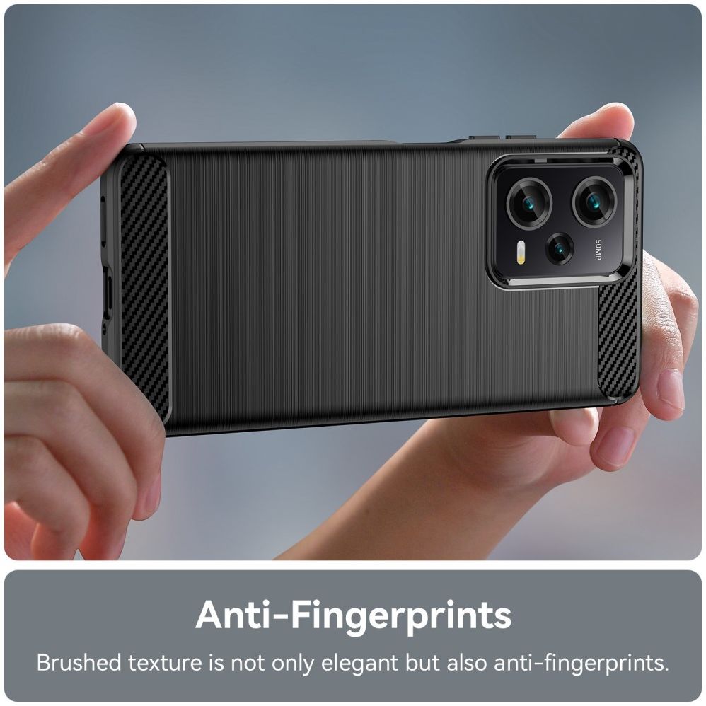 Xiaomi Redmi Note 12 Pro / Poco X5 Pro Hoesje Geborsteld TPU Zwart afbeelding 6